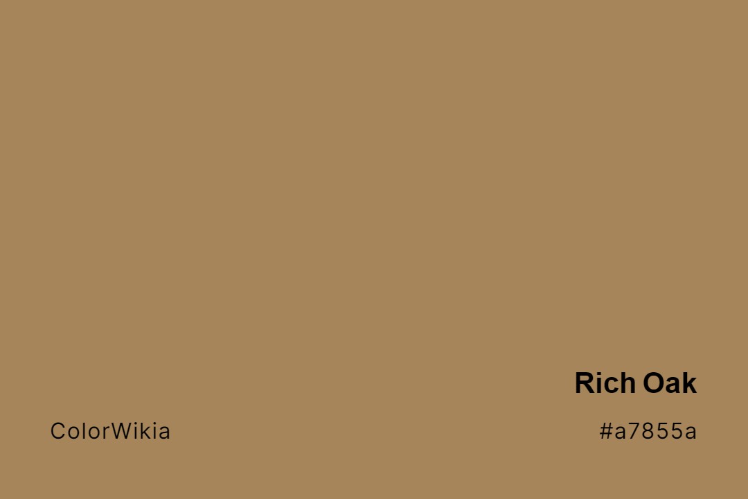 rich oak color a7855a