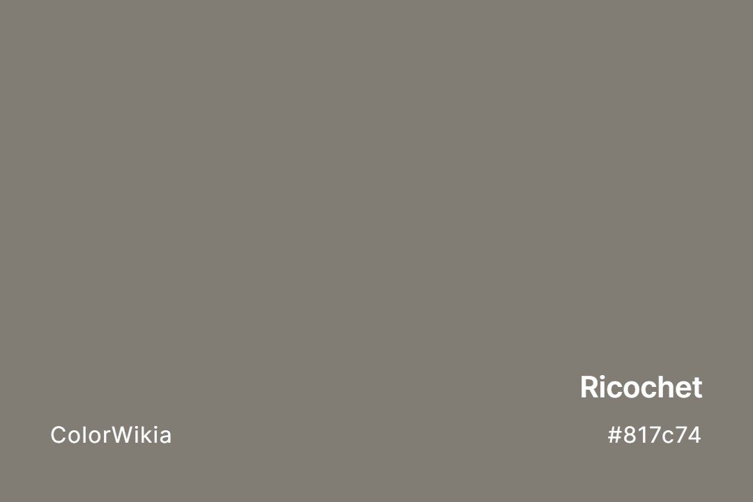 Ricochet Color – #817c74: Codes and Complete Breakdown