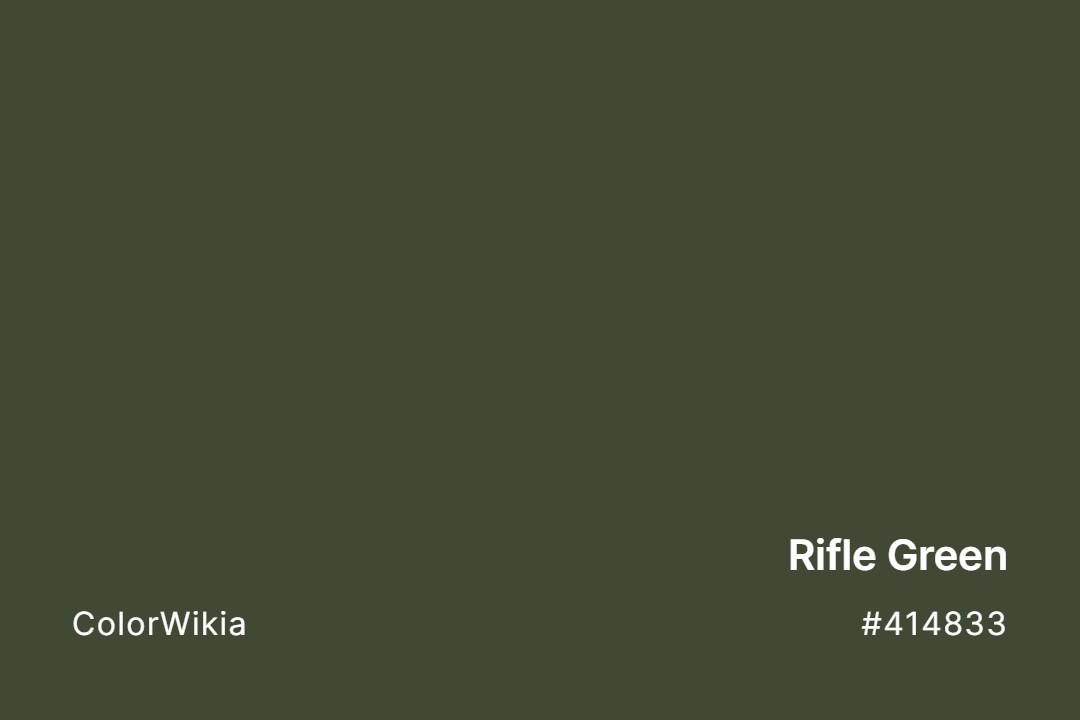 Rifle Green Color – #414833: Codes and Complete Breakdown
