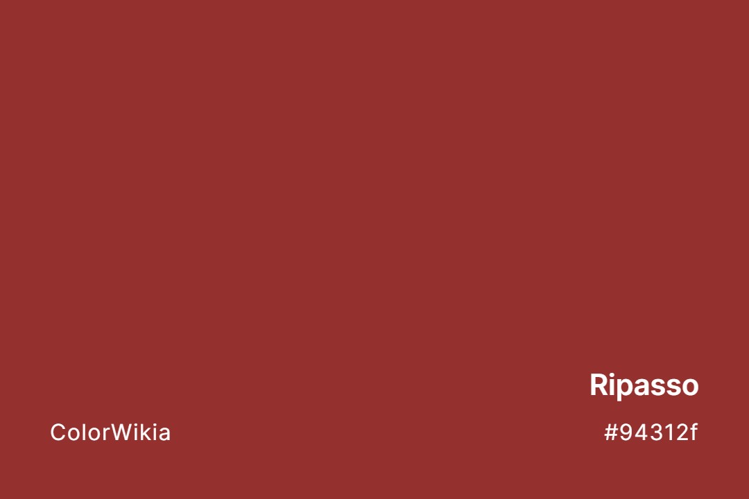 Ripasso Color – #94312f: Codes and Complete Breakdown