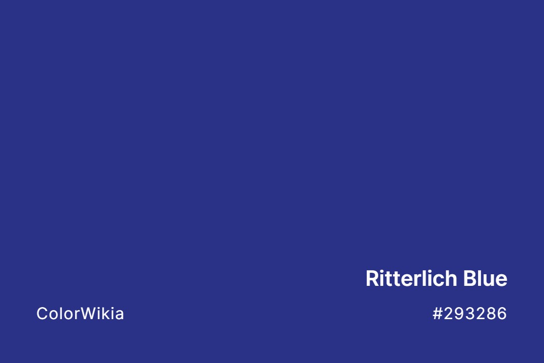 Ritterlich Blue Color – #293286: Codes and Complete Breakdown