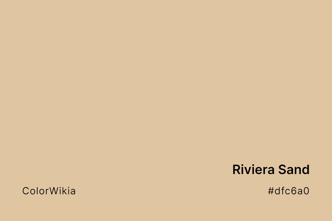 riviera sand color dfc6a0