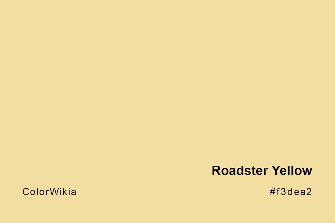 Roadster Yellow Color – #f3dea2: Codes and Complete Breakdown