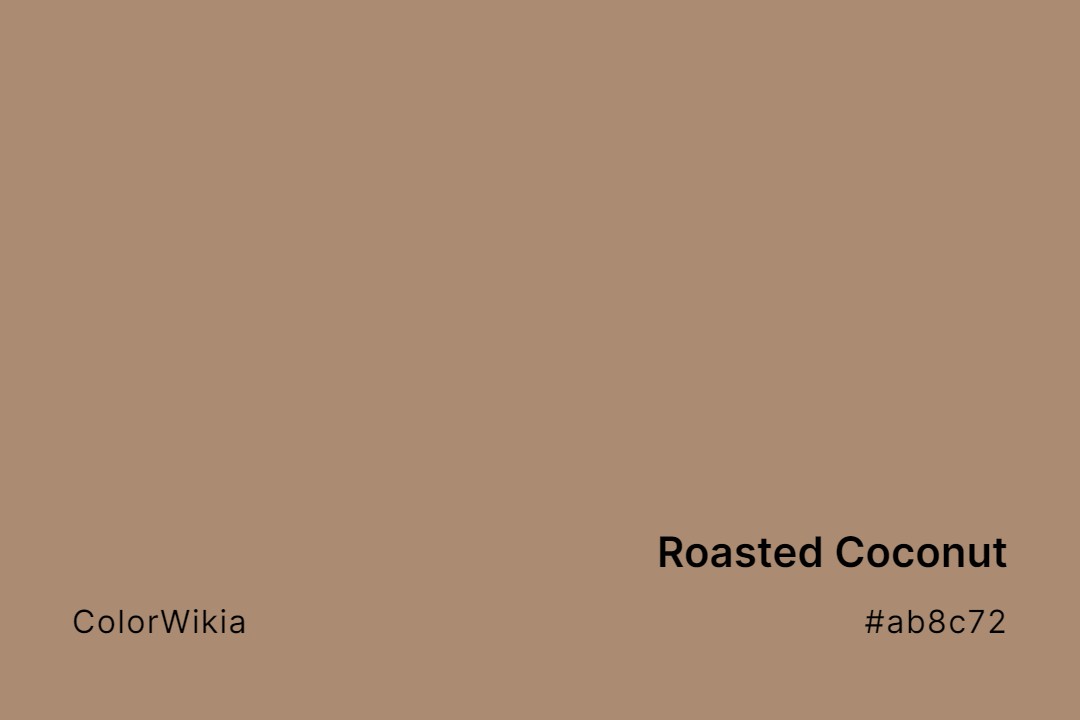 roasted coconut color ab8c72