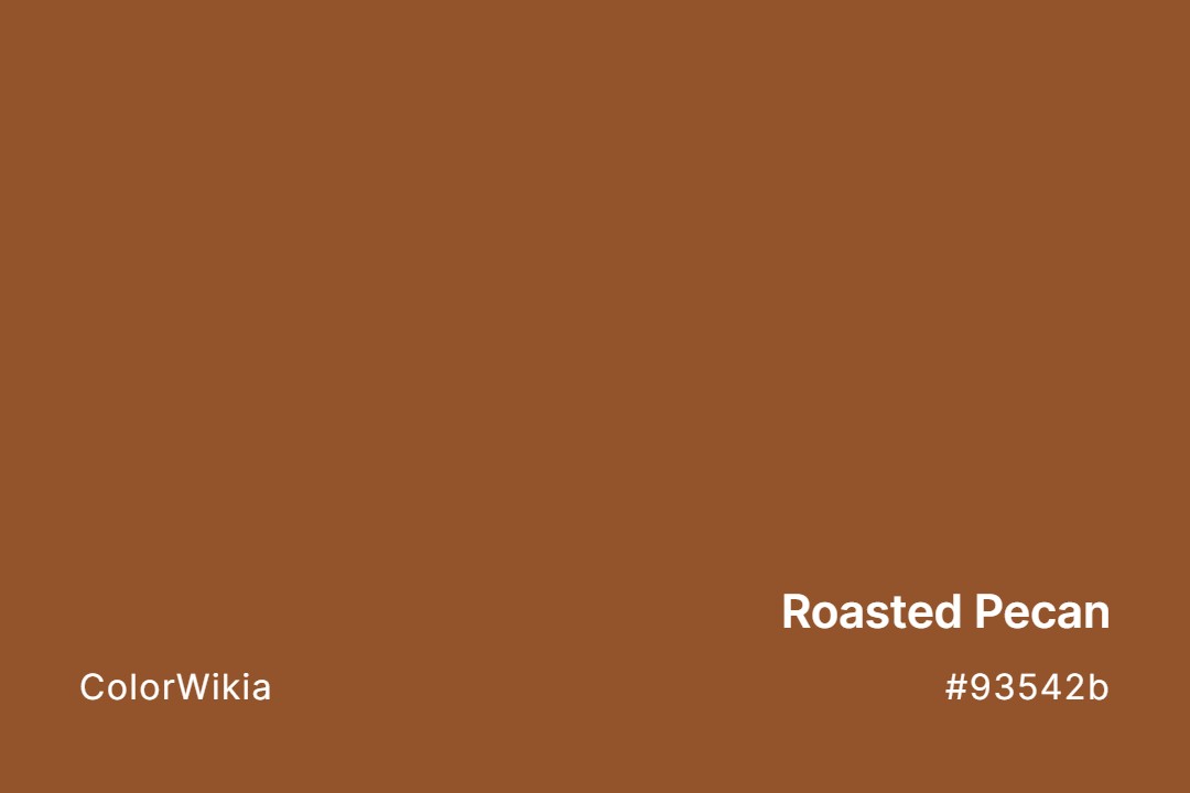 roasted pecan color 93542b