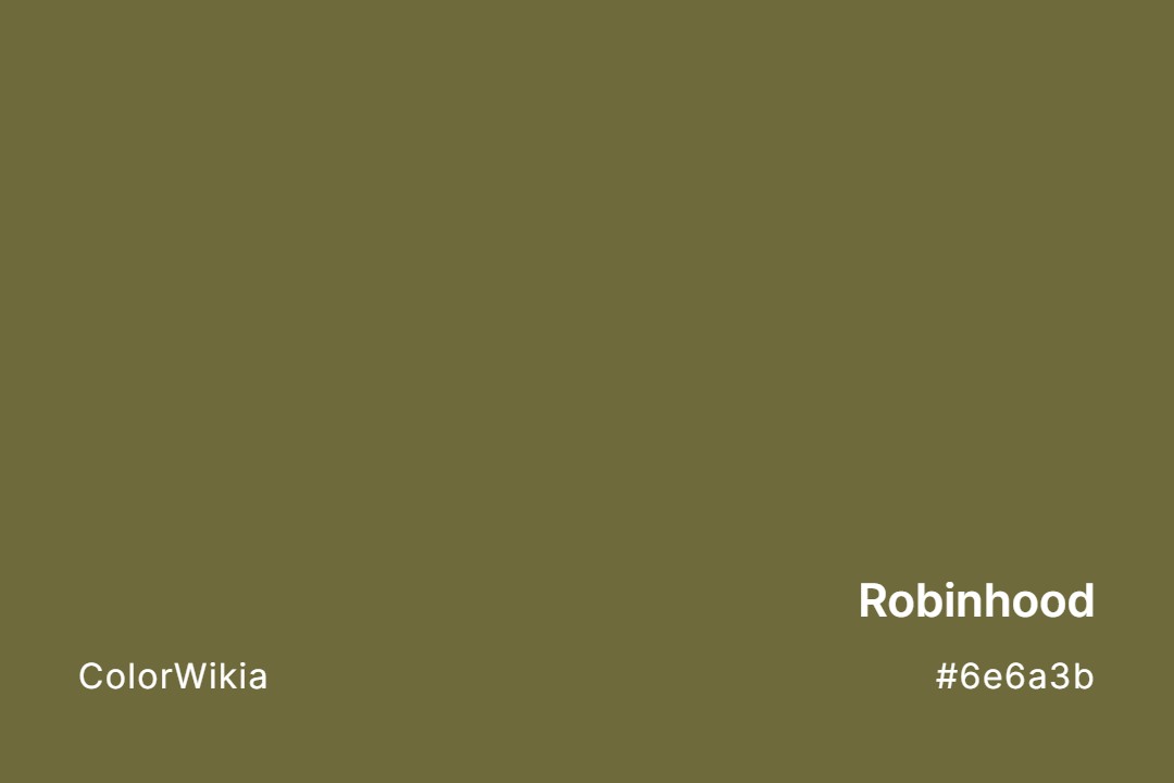 Robinhood Color – #6e6a3b: Codes and Complete Breakdown