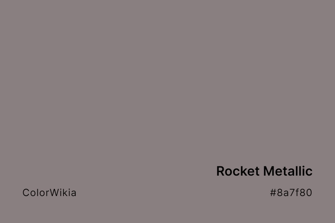 rocket metallic color 8a7f80