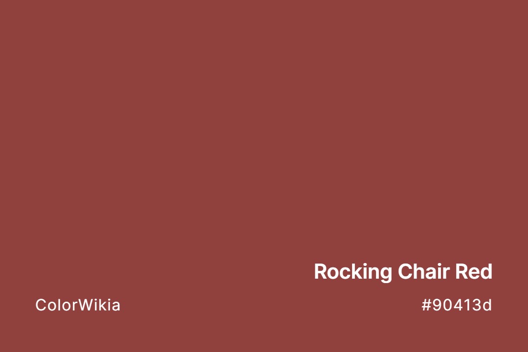 Rocking Chair Red Color – #90413d: Codes and Complete Breakdown
