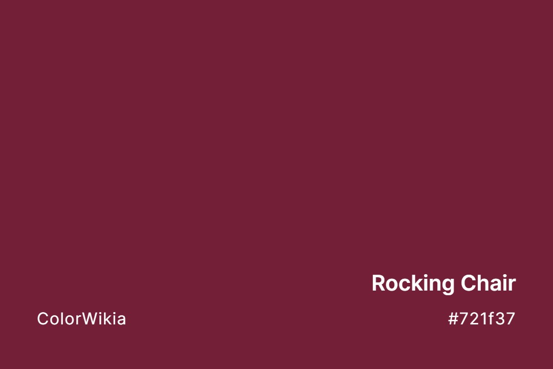 Rocking Chair Color – #721f37: Codes and Complete Breakdown