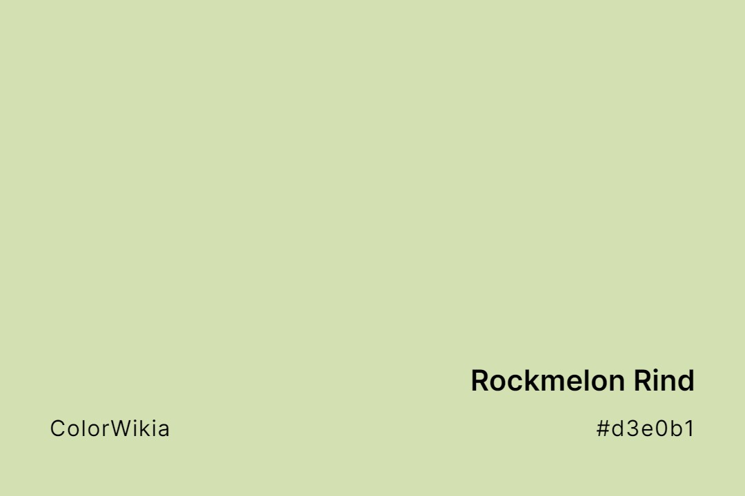 Rockmelon Rind Color – #d3e0b1: Codes and Complete Breakdown