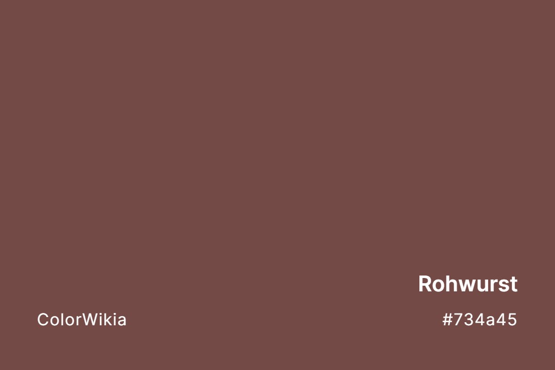 Rohwurst Color – #734a45: Codes and Complete Breakdown