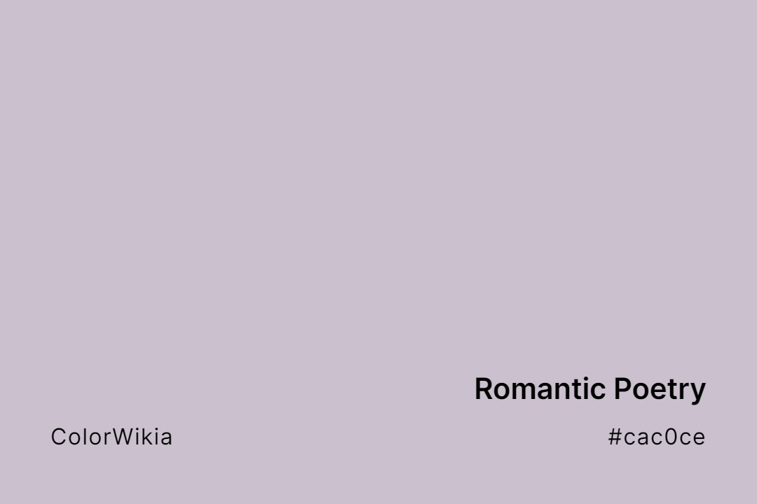 romantic poetry color cac0ce
