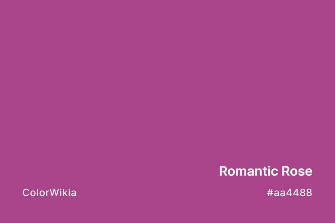 romantic rose color aa4488