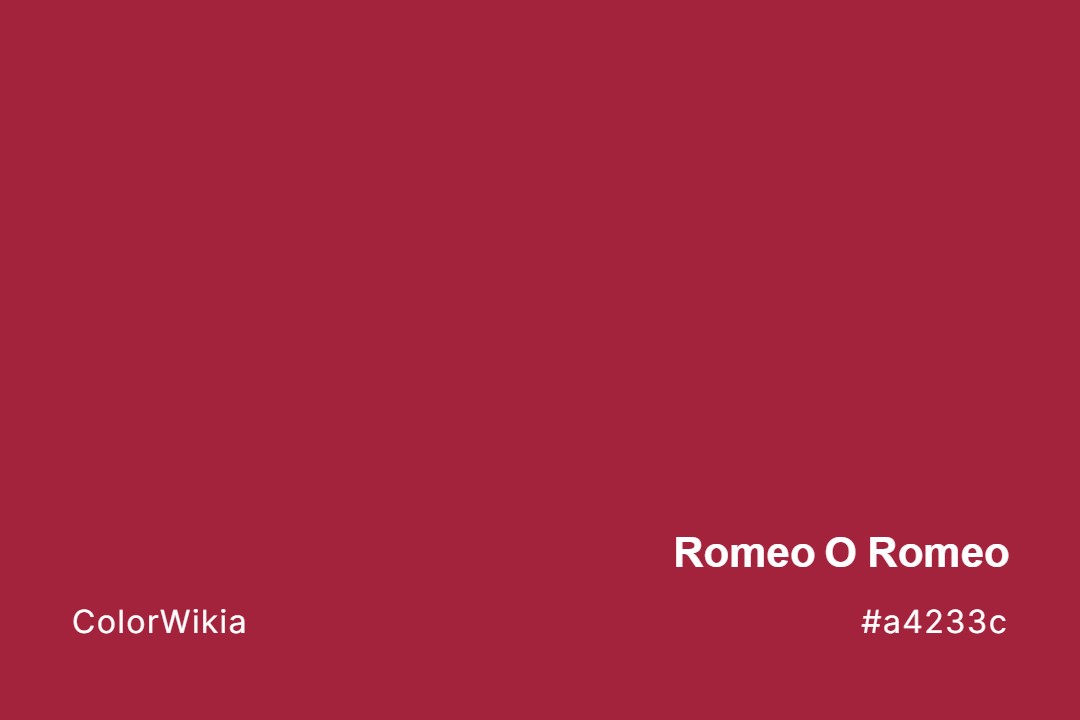 Romeo O Romeo Color – #a4233c: Codes and Complete Breakdown
