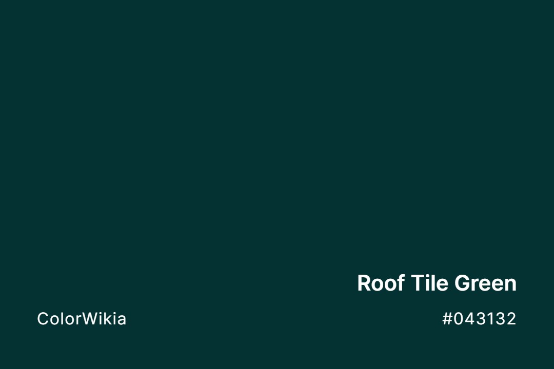 roof tile green color 043132