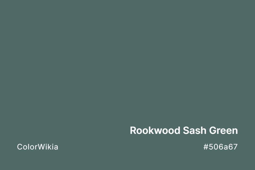 rookwood sash green color 506a67