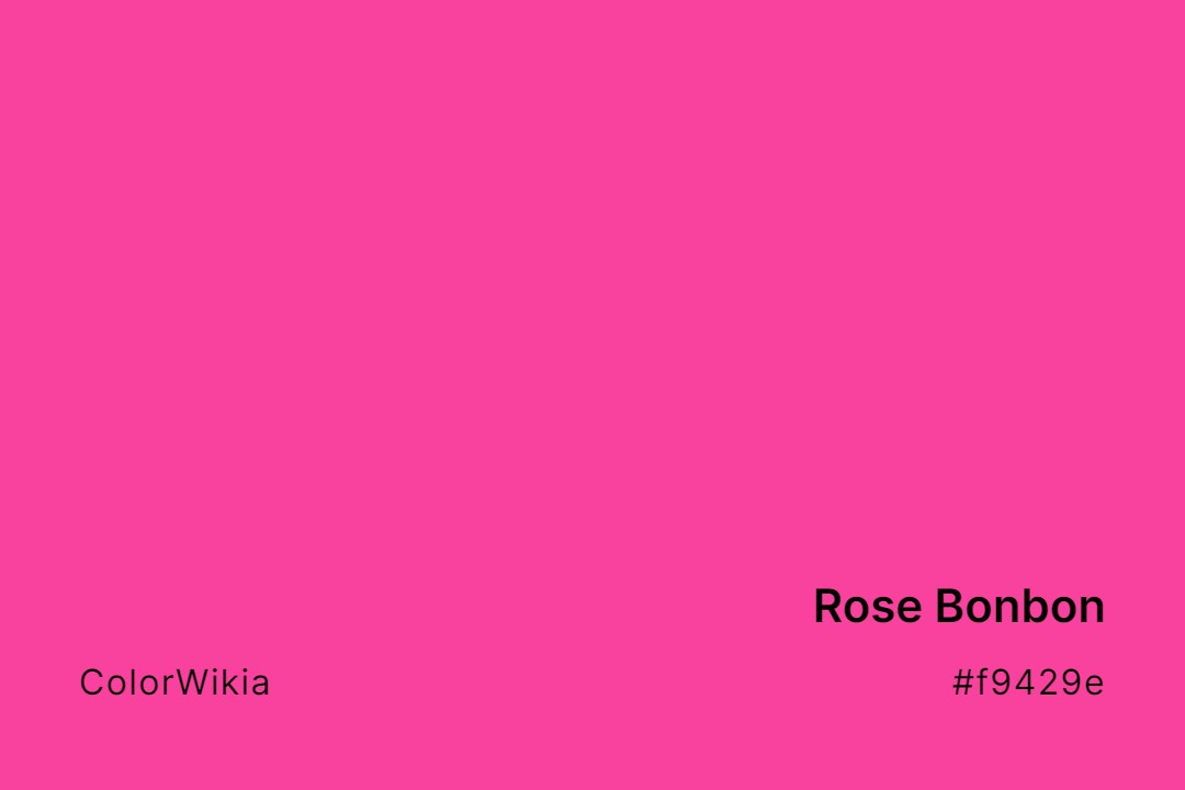 rose bonbon color f9429e