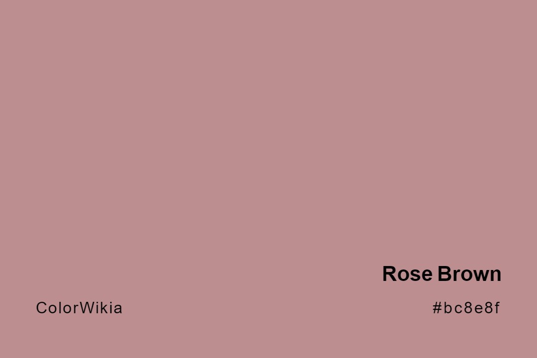 Rose Brown Color – #bc8e8f: Codes and Complete Breakdown