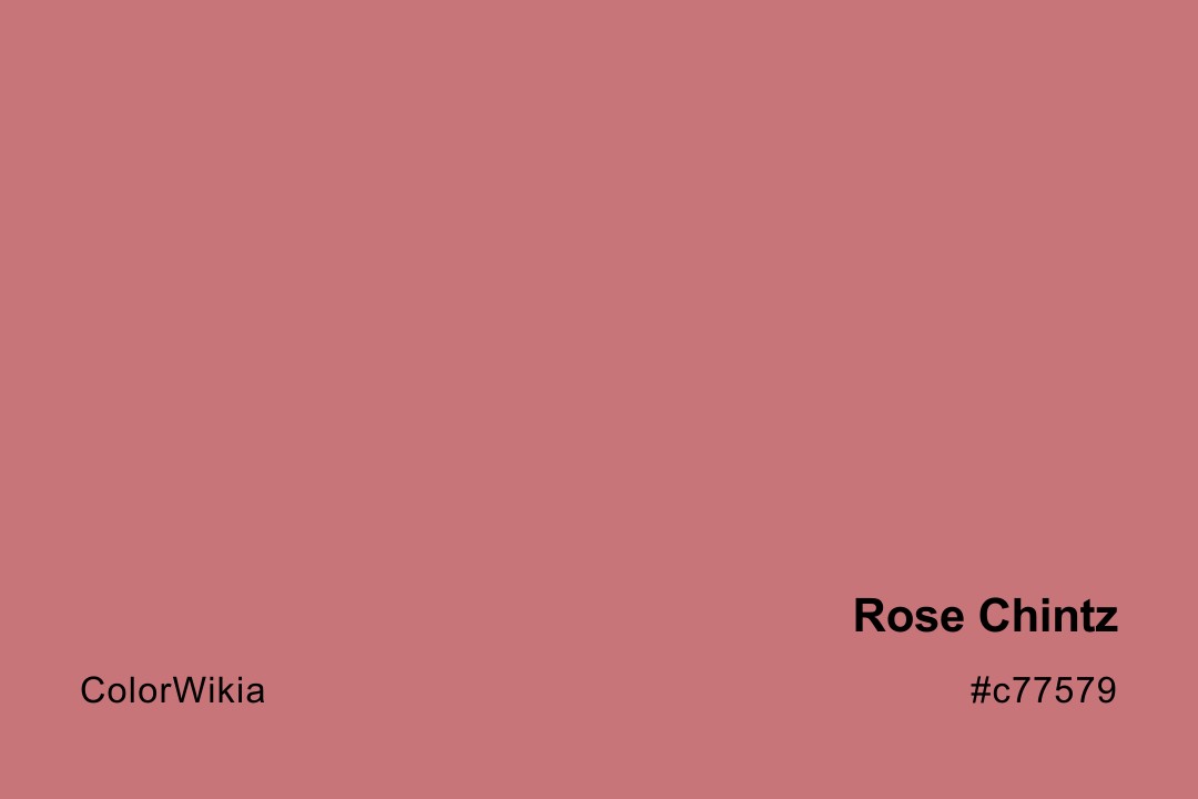rose chintz color c77579