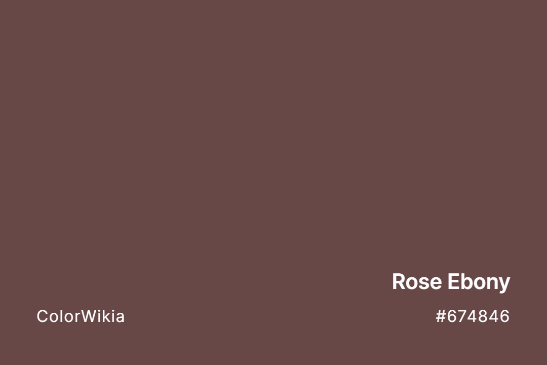 Rose Ebony Color – #674846: Codes and Complete Breakdown