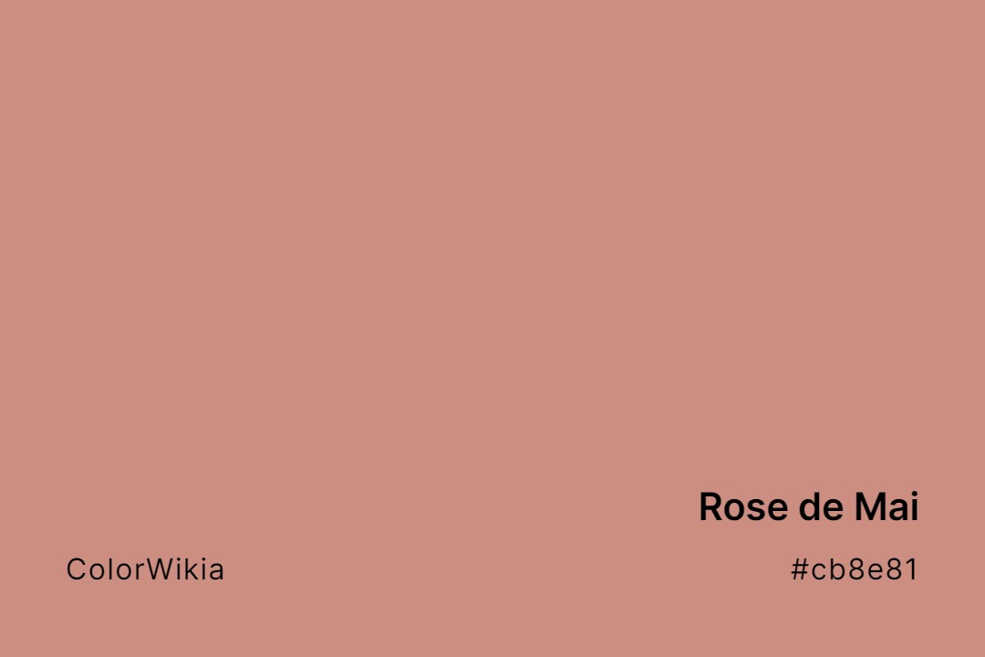rose de mai color cb8e81