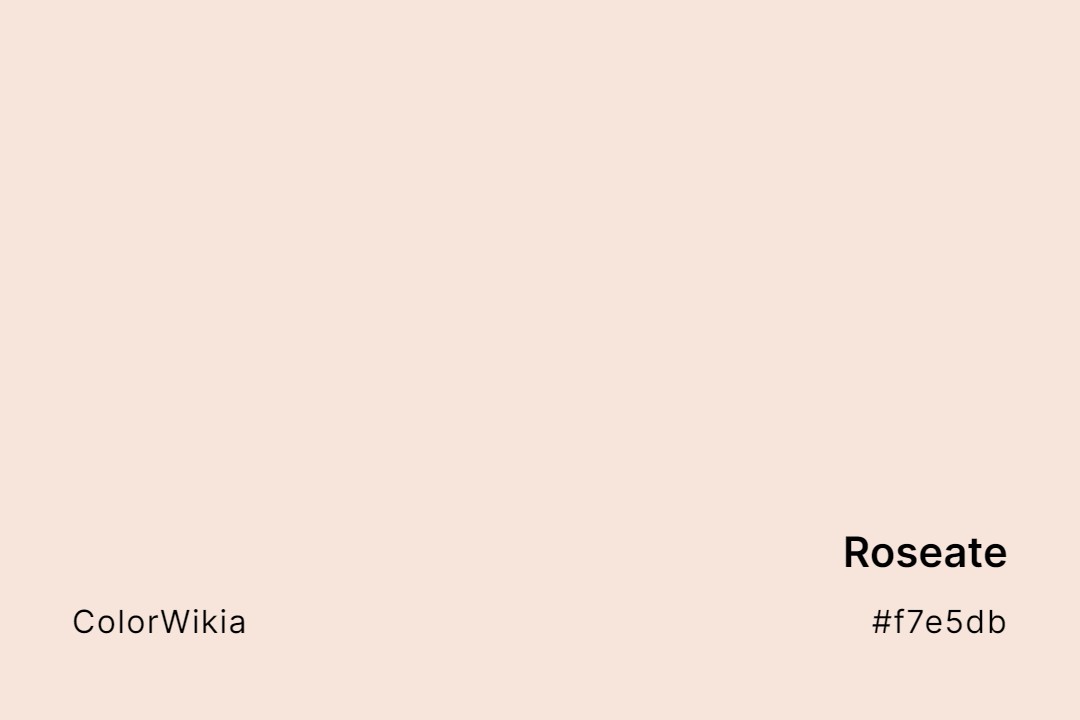 Roseate Color – #f7e5db: Codes and Complete Breakdown