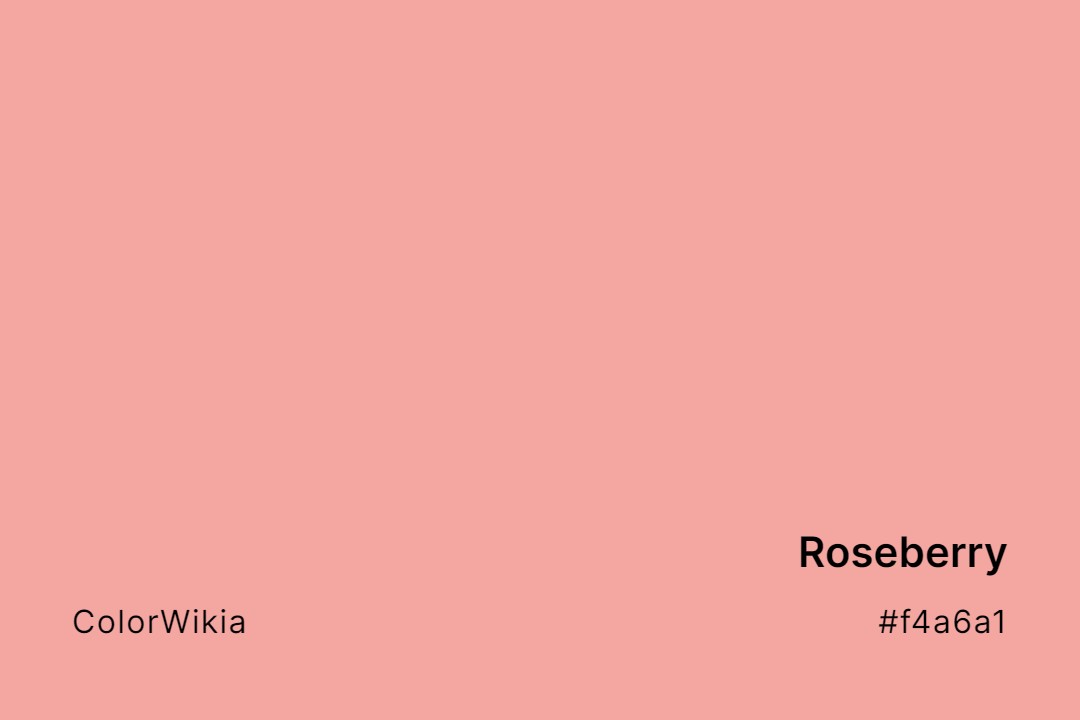 Roseberry Color – #f4a6a1: Codes and Complete Breakdown