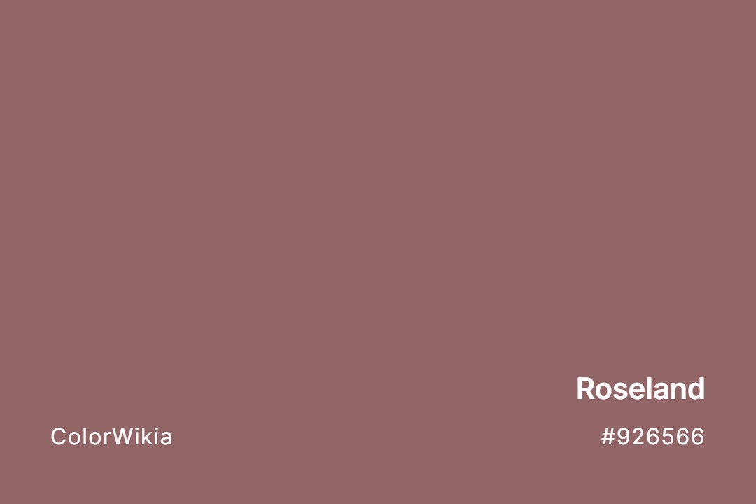 Roseland Color – #926566: Codes and Complete Breakdown