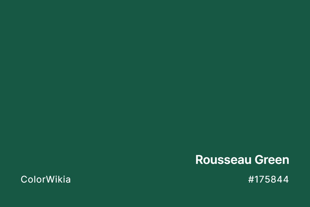 Rousseau Green Color – #175844: Codes and Complete Breakdown