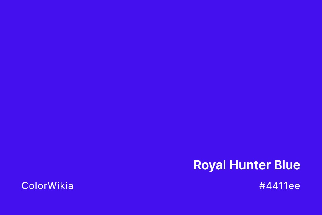 royal hunter blue color 4411ee
