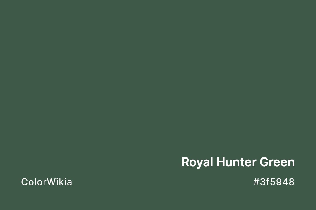 royal hunter green color 3f5948