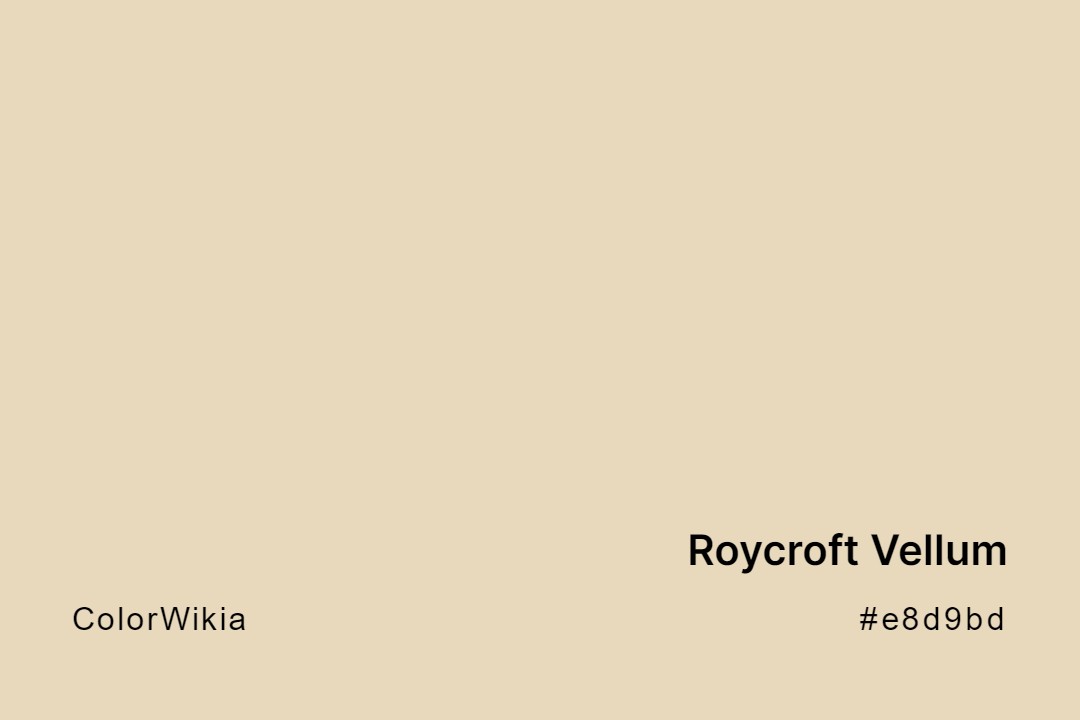 roycroft vellum color e8d9bd