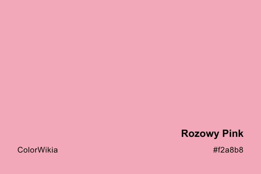 Rozowy Pink Color – #f2a8b8: Codes and Complete Breakdown