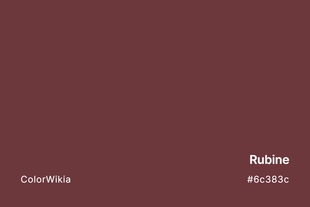 Rubine Color – #6c383c: Codes and Complete Breakdown
