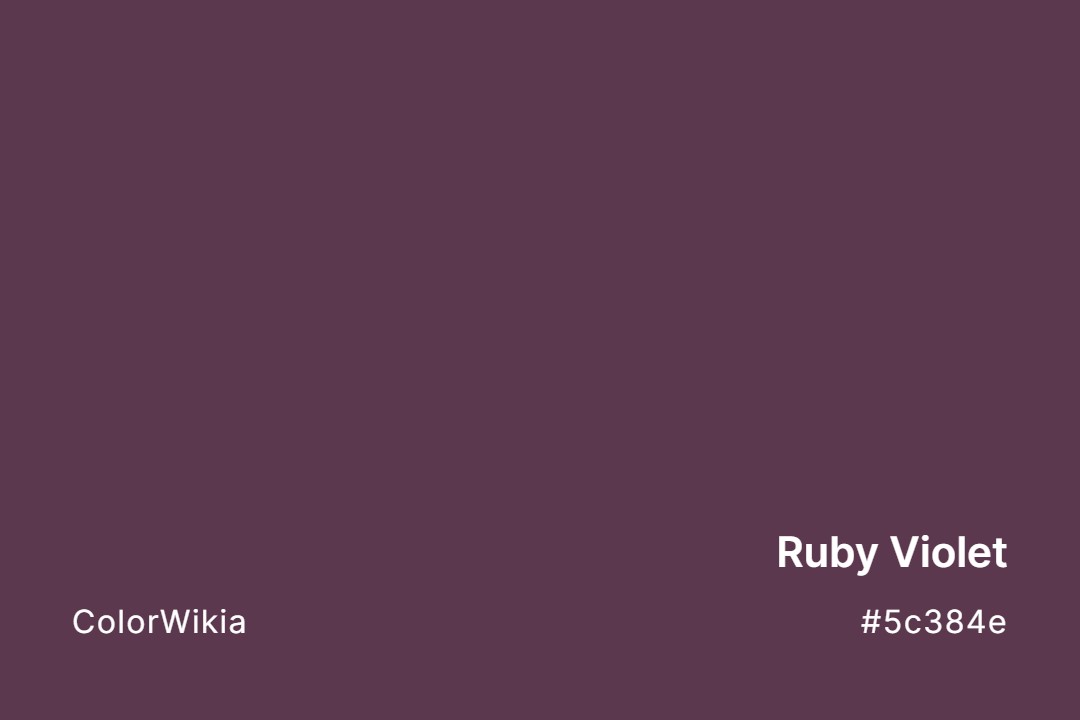 ruby violet color 5c384e