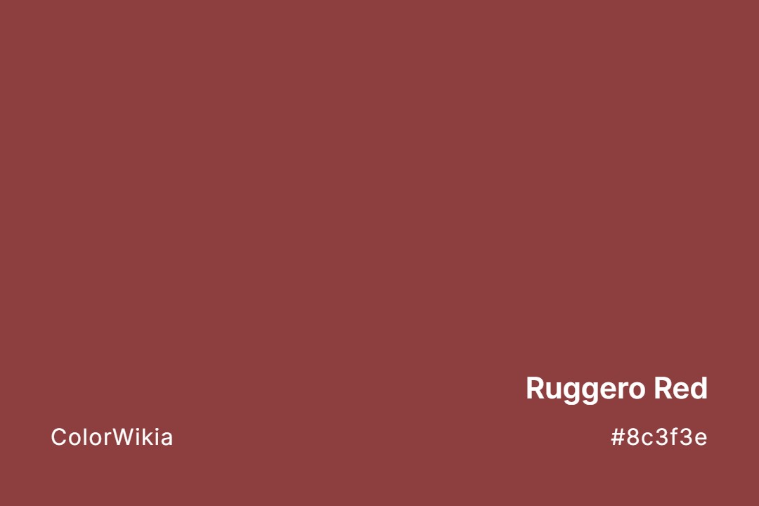 Ruggero Red Color – #8c3f3e: Codes and Complete Breakdown