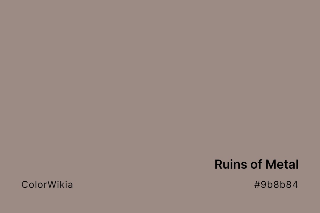 ruins of metal color 9b8b84