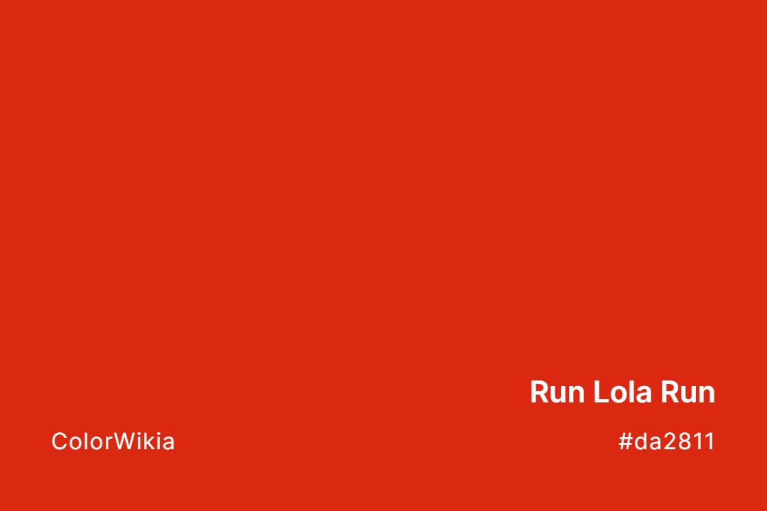 Run Lola Run Color – #da2811: Codes and Complete Breakdown