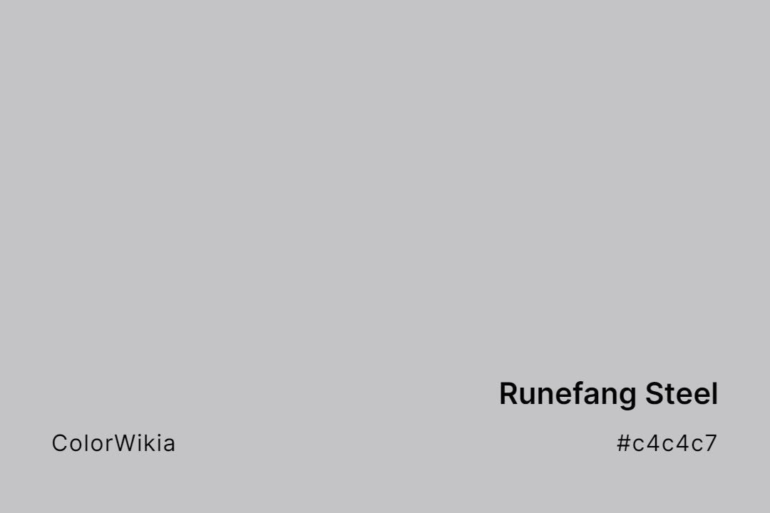 Runefang Steel Color – #c4c4c7: Codes and Complete Breakdown