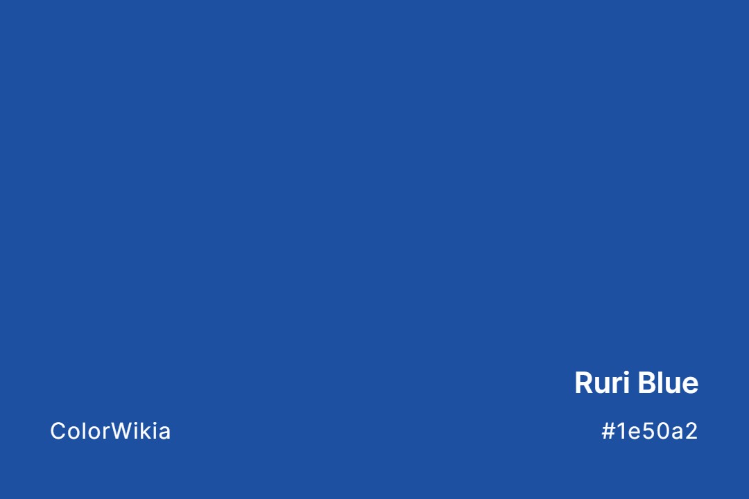 Ruri Blue Color – #1e50a2: Codes and Complete Breakdown
