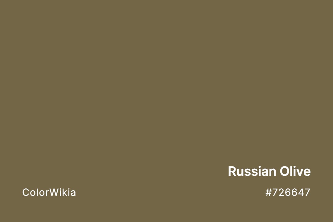 russian olive color 726647