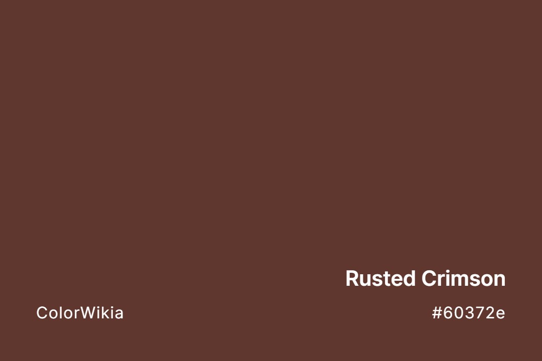 rusted crimson color 60372e
