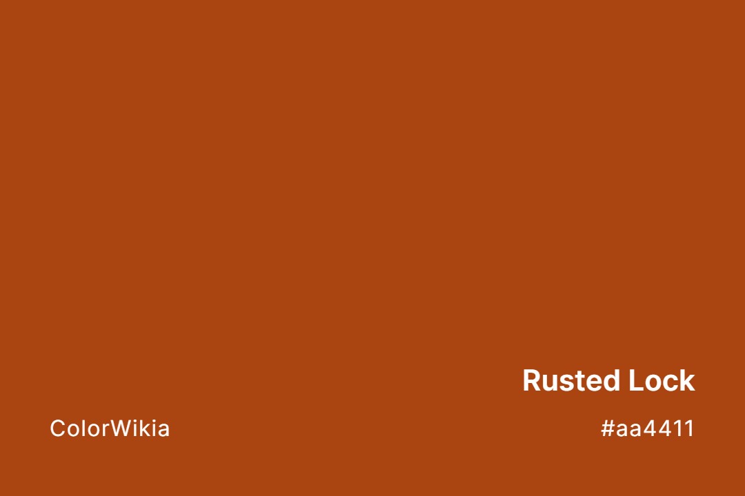 Rusted Lock Color – #aa4411: Codes and Complete Breakdown