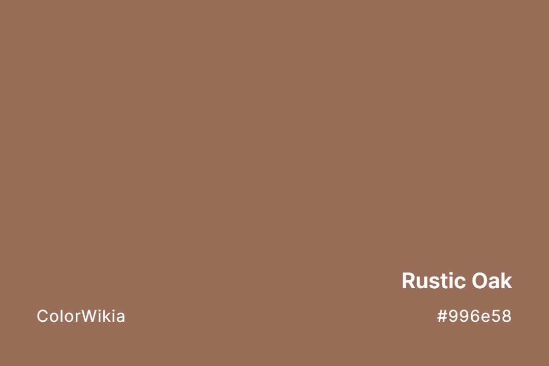 rustic oak color 996e58