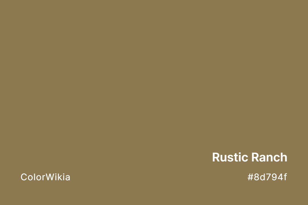 rustic ranch color 8d794f