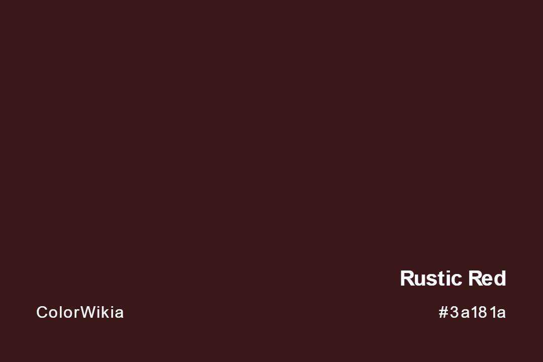 rustic red color 3a181a