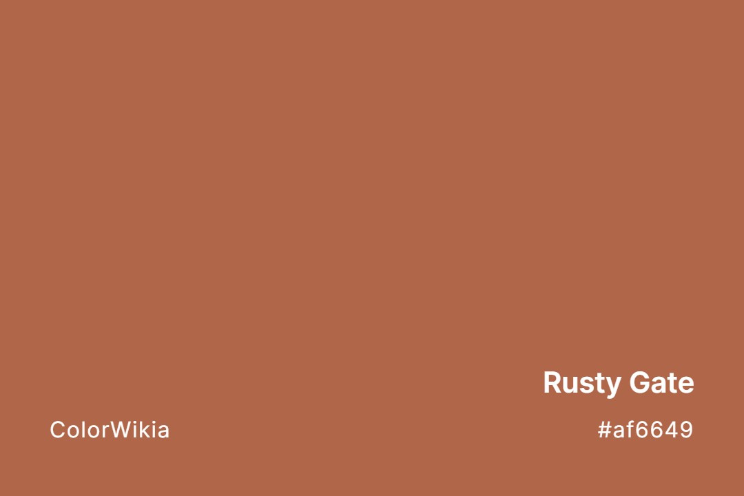 rusty gate color af6649