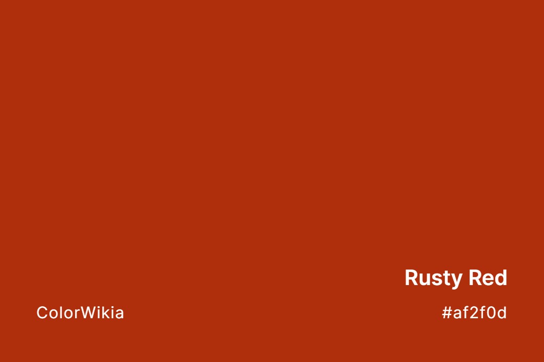 rusty red color af2f0d