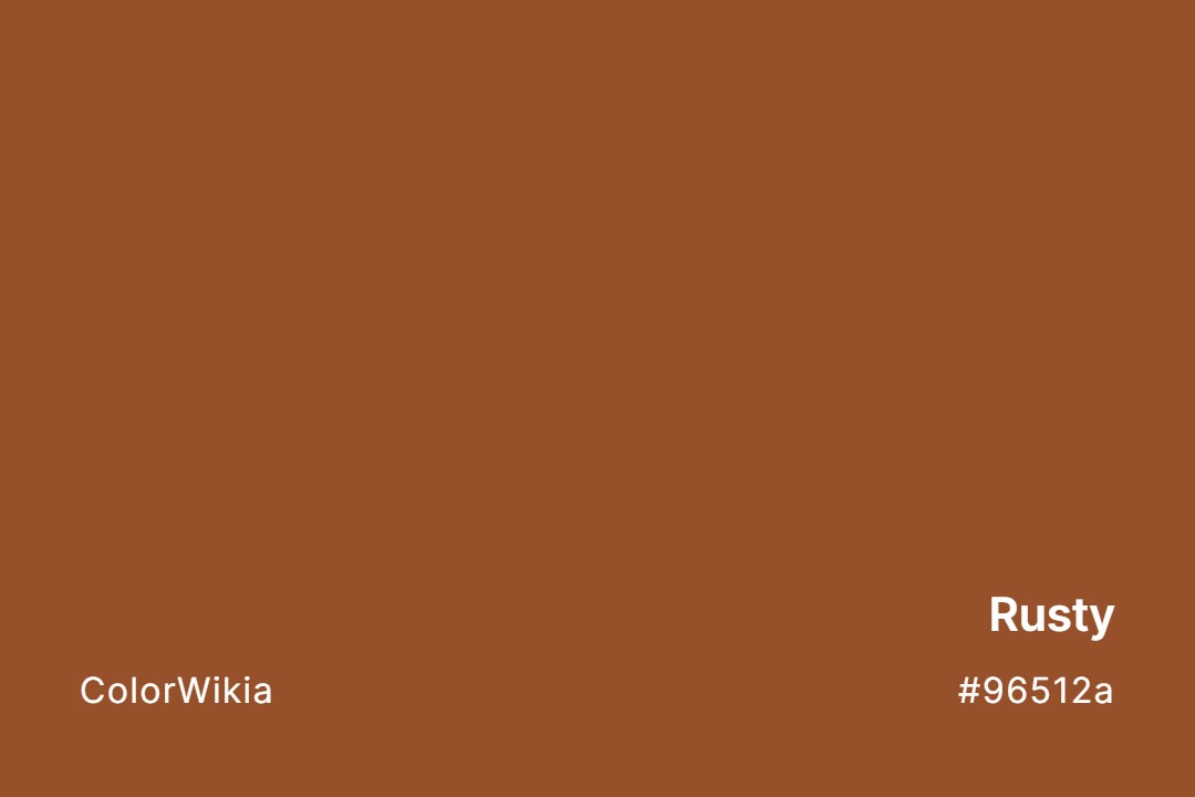 rusty color 96512a