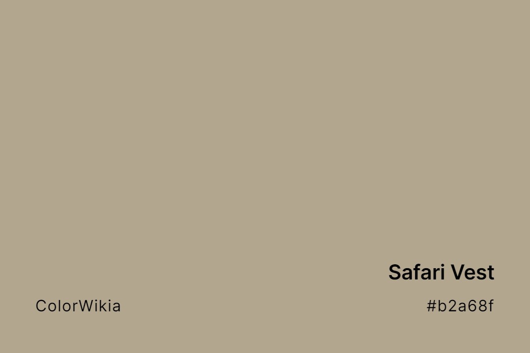 safari vest color b2a68f